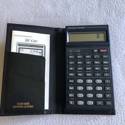 Vtg Calculated Industries 3375 QC CALC SPC Calculator STATISTICS Quality Control