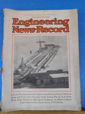 Engineering News-Record 1926 December 16 Vol 97 #25 CP Railway Pier