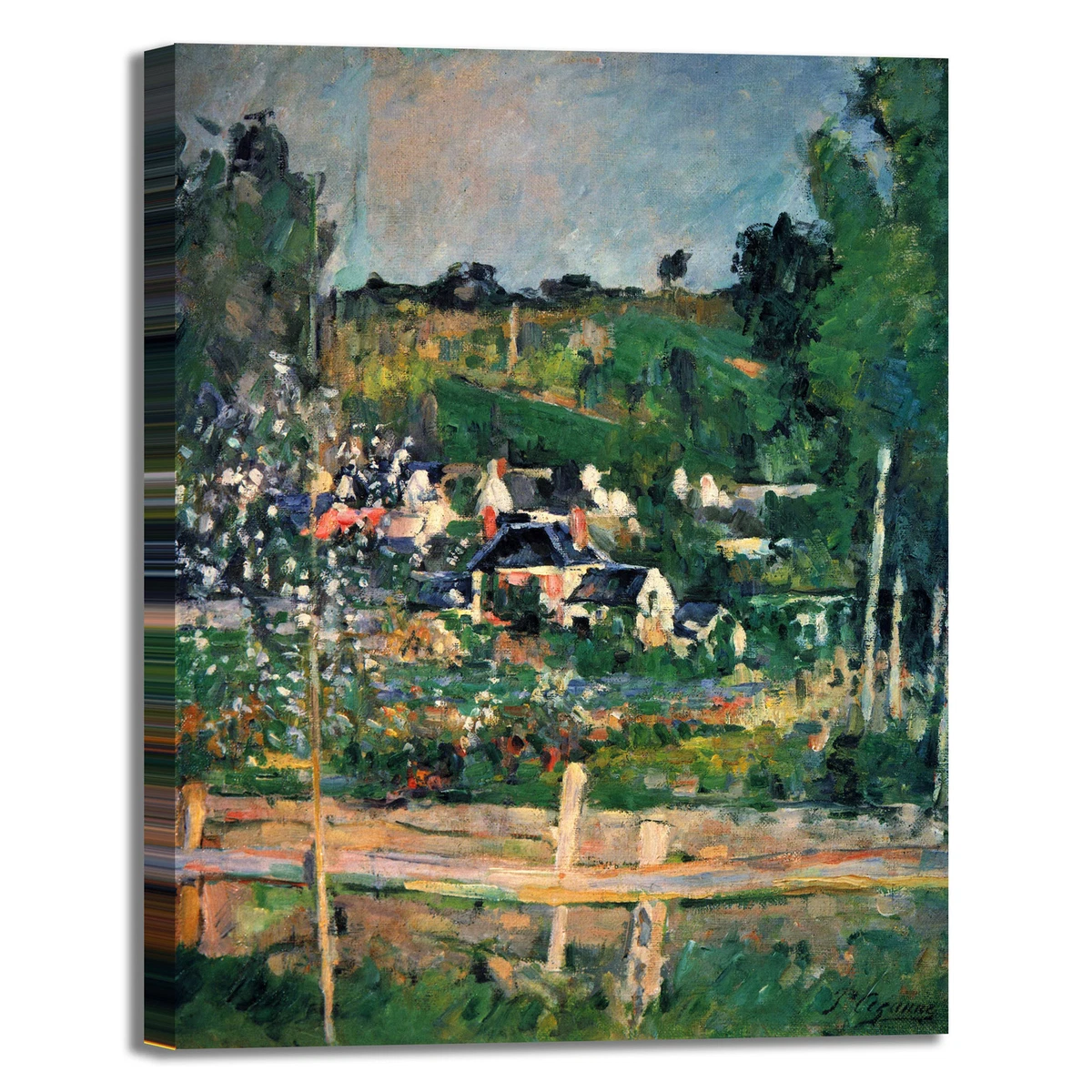 Tableau Toile Renoir "Veduta Di Un Parco" - Reproduction Artisanale, Made In Italy