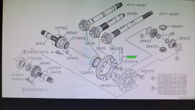 #ad #ad 38427AA010 Subaru shaft pinion $12.00