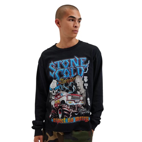 Stone Cold Steve Austin Long Sleeve T-Shirt Tee Black WWF WW Men’s X-Large XL - Picture 5 of 8