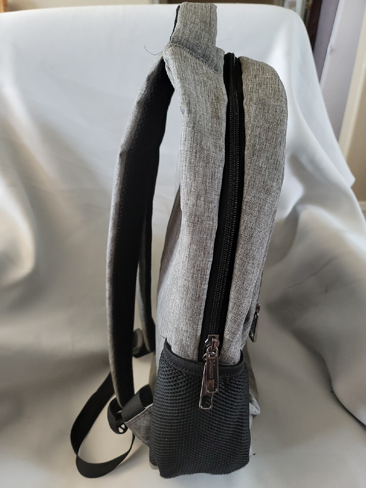 Clarksville Hatchback Backpack Gray Polyester Lap… - image 3