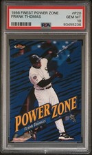 PSA 10 GEM MINT 1998 FINEST POWER ZONE FRANK THOMAS #P20 WHITE SOX 55236 B278