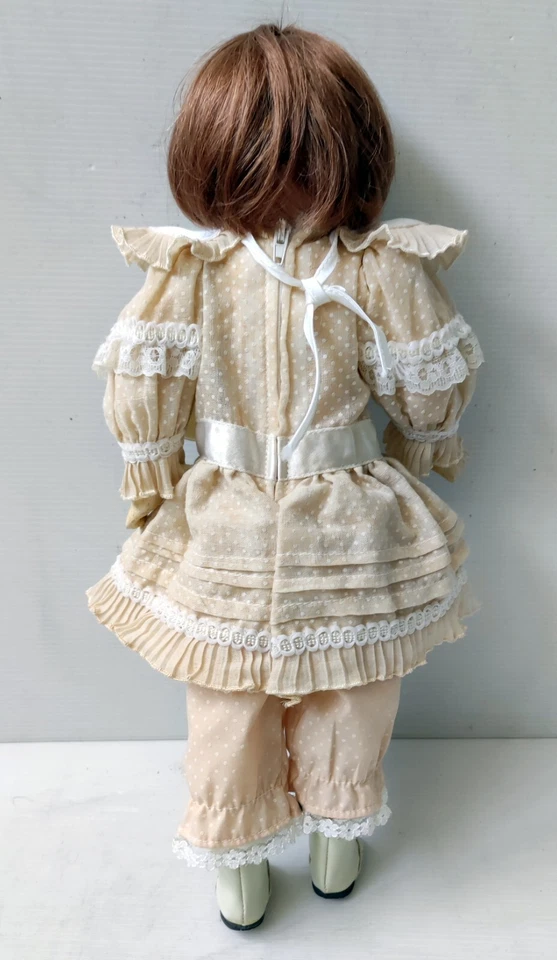 POPPY Testa Porcellana Marca J H Capelli Naturali Alto 40 CM 1910 - Immagine 4 di 4