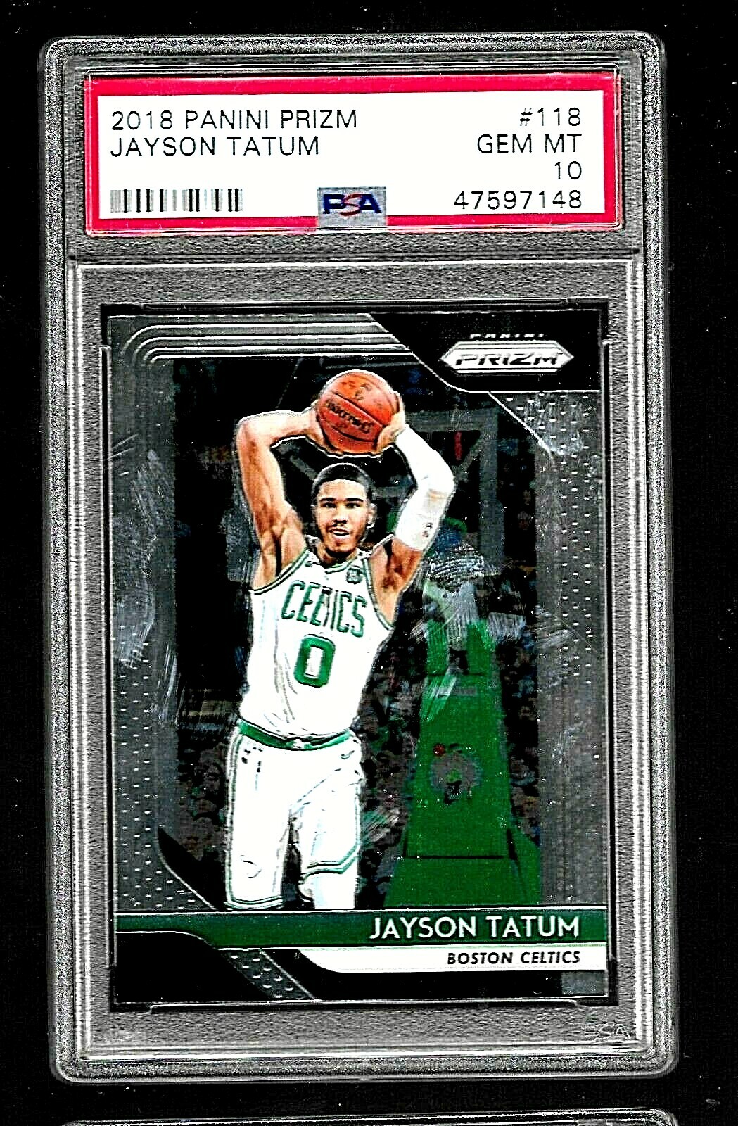 2018 PANINI PRIZM BASKETBALL CARD #118 JAYSON TATUM PSA 10 NBA BOSTON CELTICS