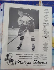 1972 Omaha Knights Hockey Philips Stores Tom Williams Premium Photo Rare See...