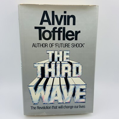 The Third Wave by Alvin Toffler book Vintage 1980 First Edition HC Future Shock