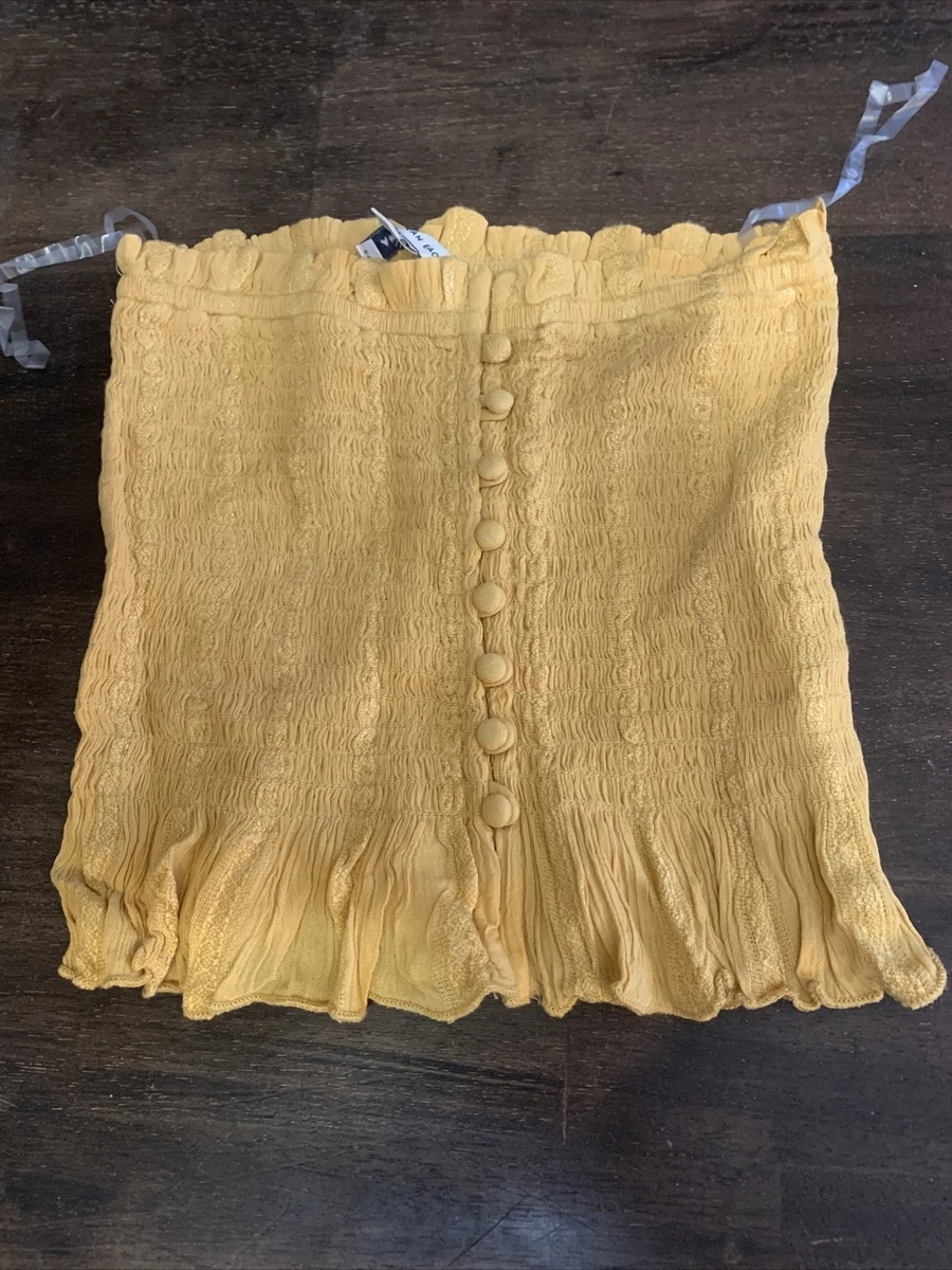 American eagle yellow tube top cheap