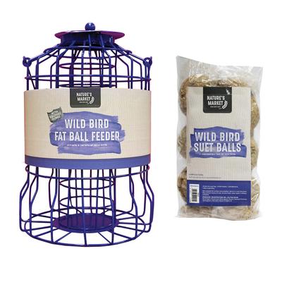 Wild Bird Squirrel Guard Fatball Fat Ball Suet Feeder Feed Deals