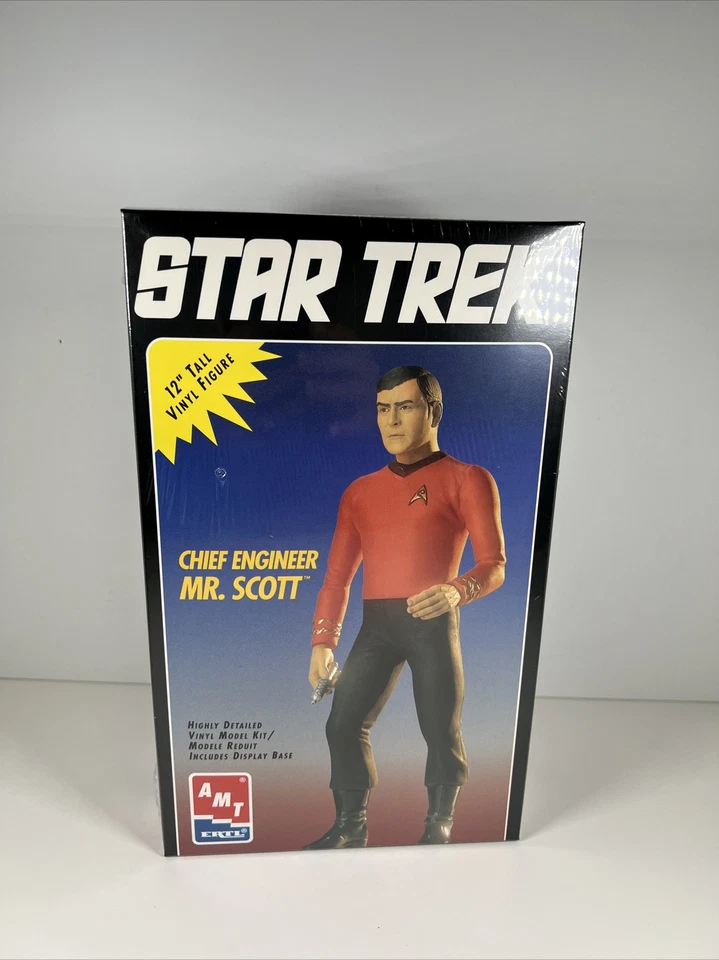 1994 AMT ERTL Star Trek Chief Engineer Mr. Scott 12" Tall Vinyl Figure New! - Image 3 of 4