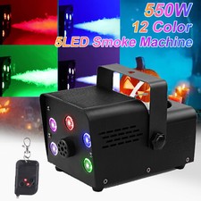 550W LED RGB Automatic Cycle Smoke Machine Stage Party Show Fog Machine Remote
