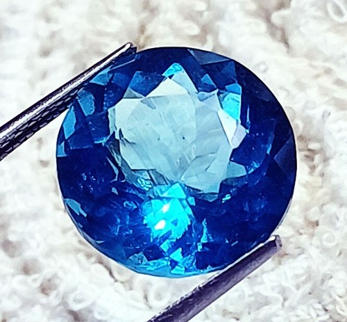 9.80 Ct Aquamarine Round Shape Loose Gemstone Certified