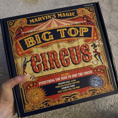 Marvins Magic Big Top Zirkus Set Spaß Clown Aktivitäten Neu Kinder Weihnachten Spielzeug Geschenk 8+