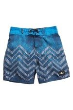 O'Neill Little Boy's S/4 Surf Board Shorts Zigee Boardies Blue Zig Zag NWT