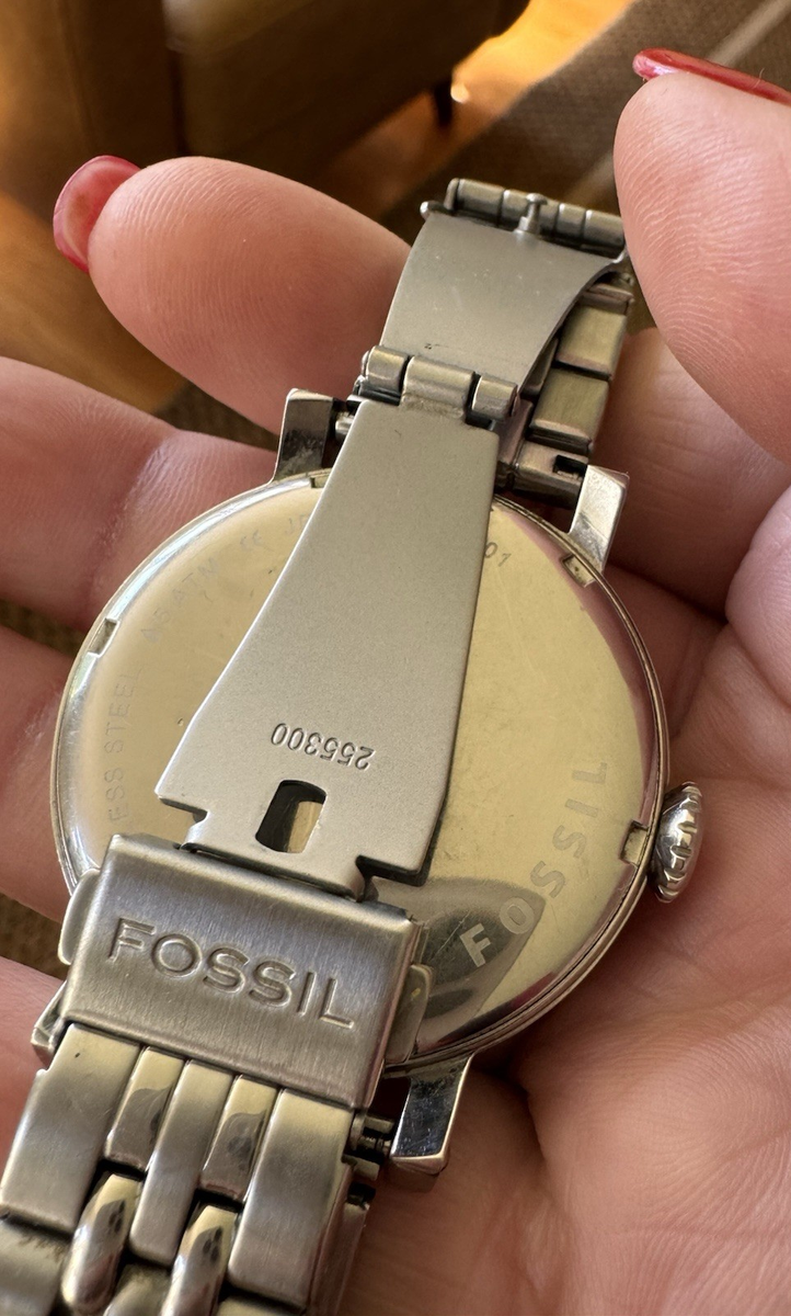 Unique Fossil Unisex Watch Liquid Dial Floating Gears Model JR