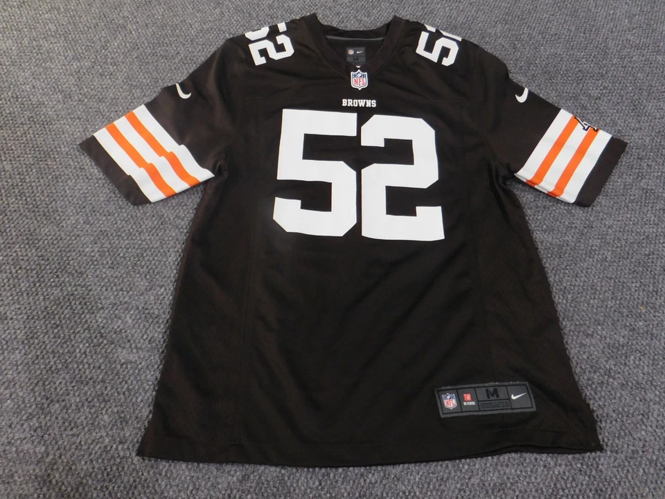 Camiseta de fútbol americano Cleveland Browns para hombre mediana Nike D-qwell marrón Jackson #52 Foto 3 de 4