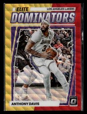 2022-23 Donruss Optic #6 Anthony Davis Elite Dominators Red & Gold Wave #/99