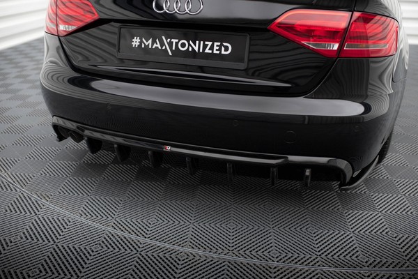 Diffusor Heck Ansatz FüR Audi A4 B8 Heckansatz Flaps HeckschüRze-image