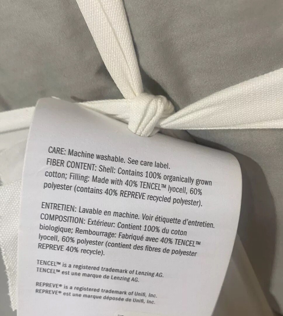 Pottery Barn Mirage Dream Brushed Cotton Comforter; Twin/XL