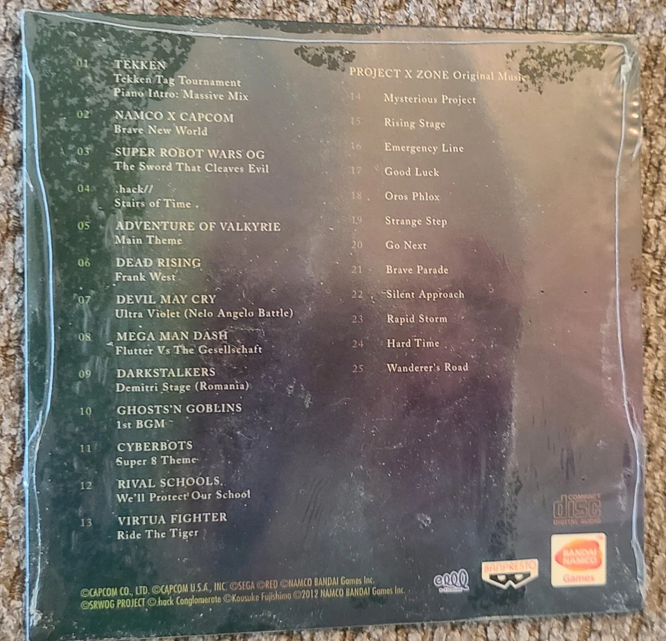 Project X Zone Soundtrack Capcom Nintendo 3DS Original Soundtrack Music CD NEW - Image 2 of 2