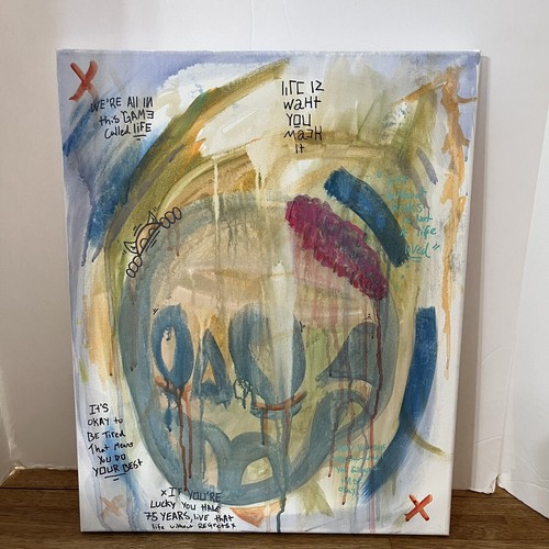 Opera originale "esausta" di Avidità l'artista graffiti salute mentale - Foto 2 di 9