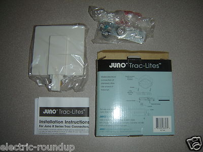 Juno Trac-Lites,  R21WH J-Box Feed Connector, white NIB
