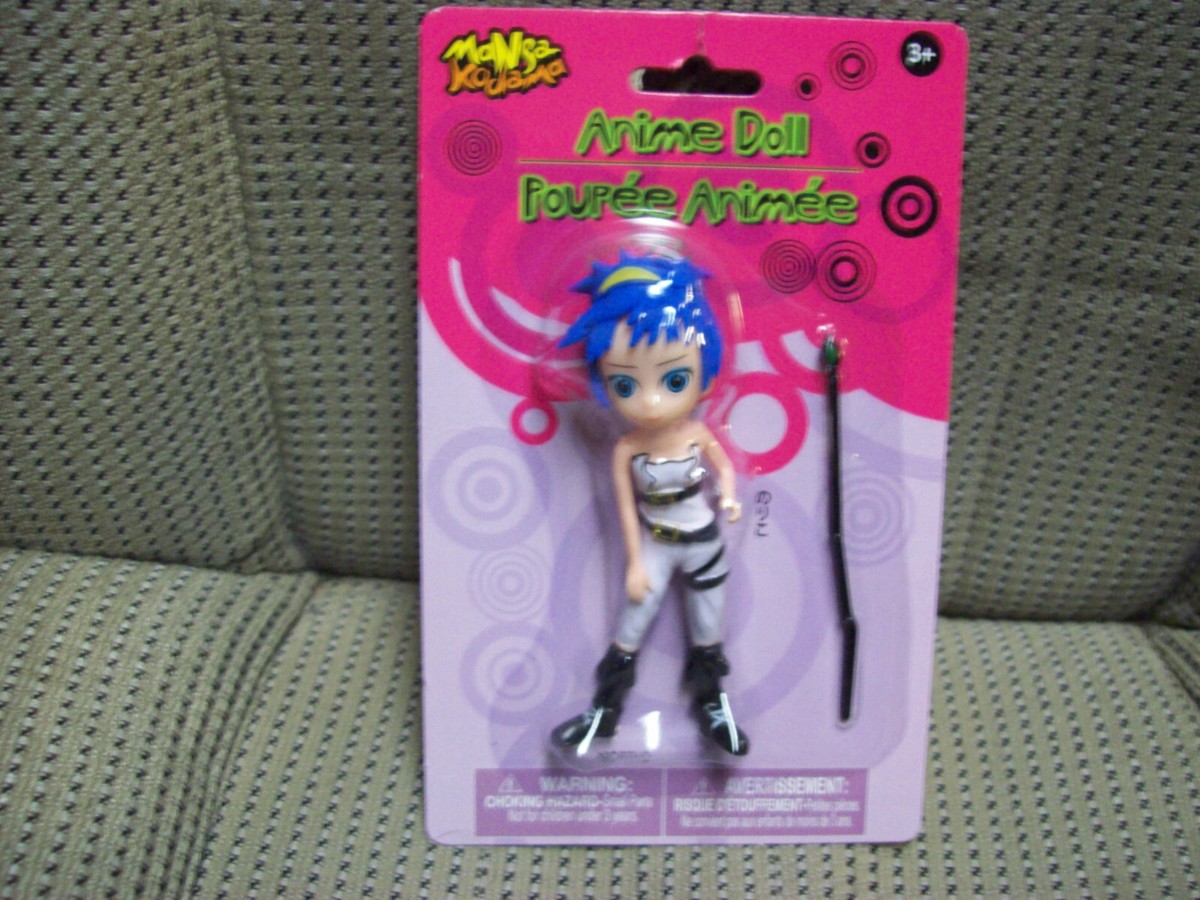 Noriko, Kodama Manga Anime Doll With Blue Hair Girl With Accessory