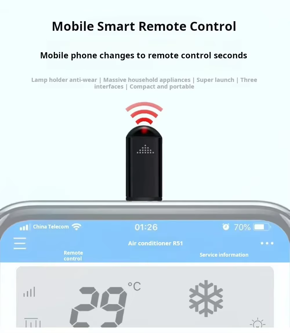 Smartphone Infrared Transmitter Adapter Control Type C Smart App Control Adapter-image
