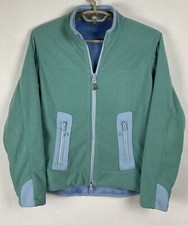 Peter Millar Warmth Womens Full Zip Lined Fleece Jacket Small S Aqua LS Golf EUC