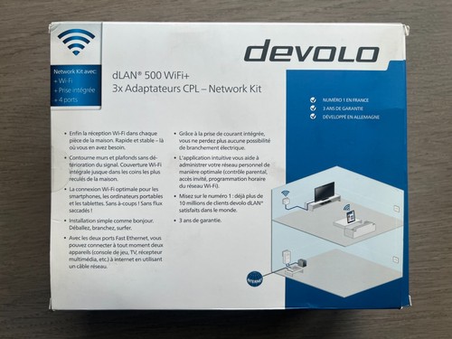 Devolo dLan 500 Wifi Network Kit - Trois CPL 500 Mbps Wifi - Photo 2/15