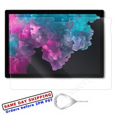 Clear 9H Tempered Glass Screen Protector Saver f Microsoft Surface Pro 4/5/6/7