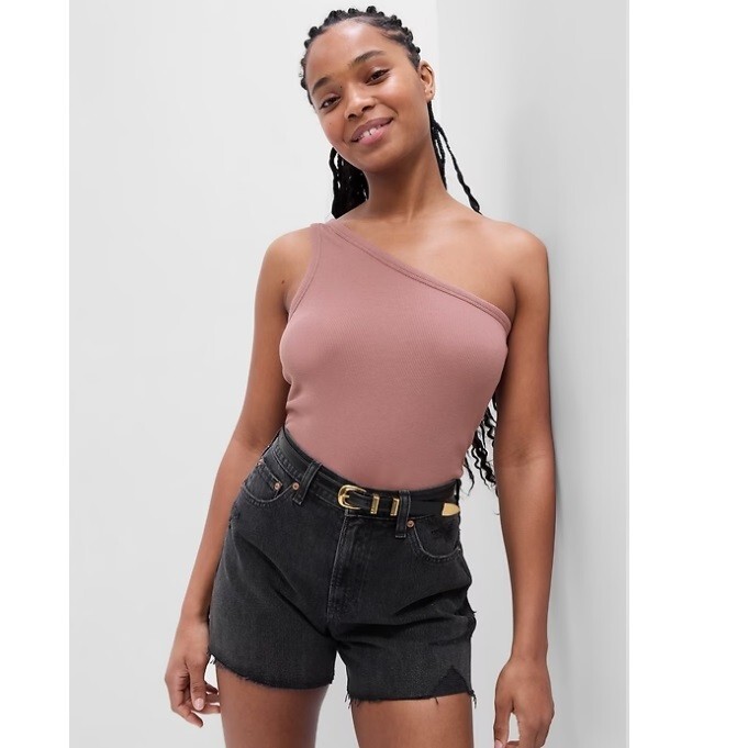 GAP Ribbed Asymmetrical Tank Top Women's Size XL | eBay
