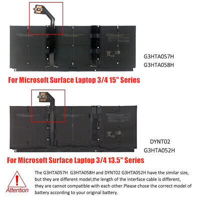 New Battery For Microsoft Surface Laptop 3 4 13.5 New Battery For Microsoft Surface Laptop 3 4 13.5