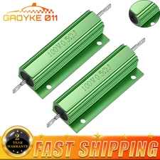 2Pack 100W 8 Ohm Resistor Wirewound Resistors for Doorbell Led Power Supply