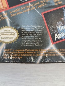 Gioco Nintendo NES Addams Family: Uncle Fester's Quest con scatola e manuale