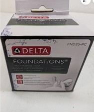 Delta Foundations Double Towel Wall Hook Bath Polished Chrome FND35-DC