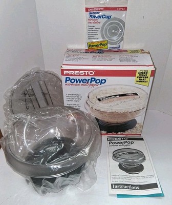 Vintage Presto PowerPop Microwave Multi Popcorn Orville Redenbacher #04830 NEW 