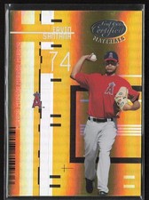 Ervin Santana 2005 Leaf Certified Materials Mirror Gold /25 #161 Angels