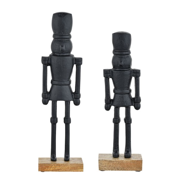 2 Set Nussknacker Weihnachtsdeko Tischdeko Dekofigur Aufsteller Fensterbankdeko-image