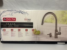 Delta Trask 19933-SPSD-DST Pull-Down Kitchen Faucet Spotshield Stainless Finish