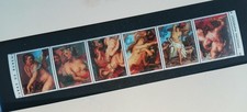 Paraguay 1985  Strip of 6 Nude Paintings NEUF ** MNH 1a