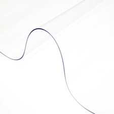 Plastic Table Cover, 42"x84"x0.06", Transparent PVC Table Protector, Rectangle C