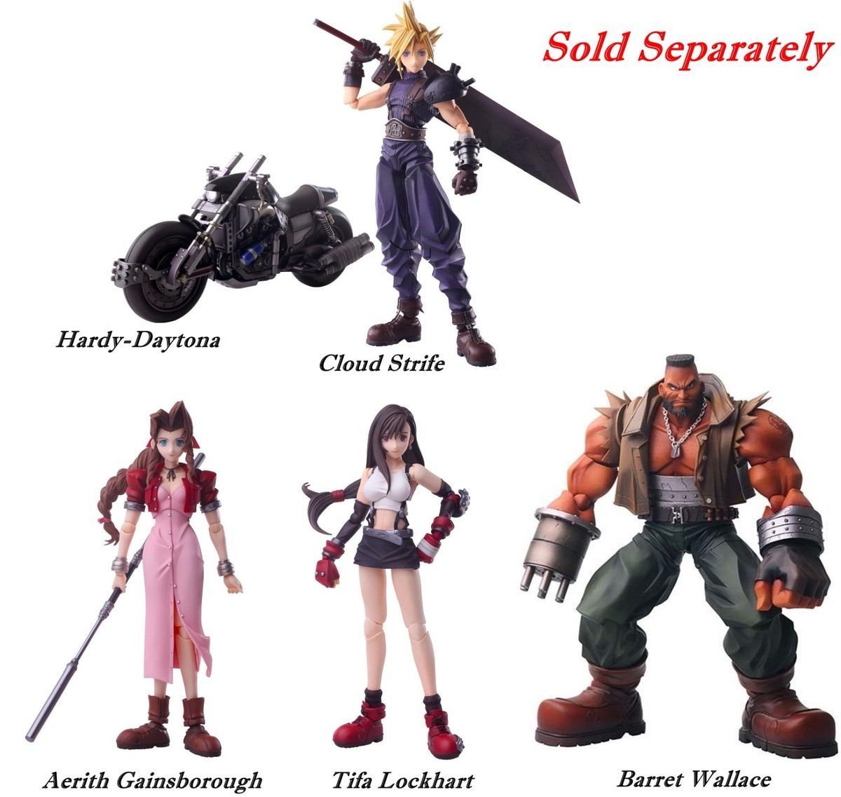 未開封品含む◆ 体験版　FF7 シルエットミラージュ　Air Assault 他 Final Fantasy VII FF7 BRING ARTS Action Figure SQUARE ENIX Cloud