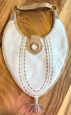 Kate Landry High-Quality Leather Hobo Bag with Tassel – Unique Statement Piece