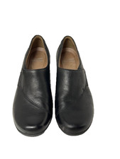 Dansko Women's size 38 US 7.5-8 Black Leather Slip-0n Shoes loafers