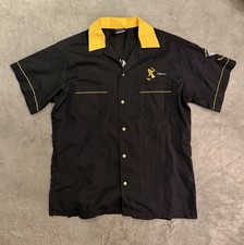 Vintage Bernie’s Bombers Embroidered Logo Button Front Shirt L Made in USA