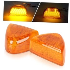 2PCS 31 Amber LED Headlights Front Turn Signal Lights, Amber Lens Parking