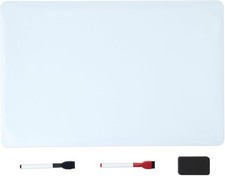 Magnetic Dry Erase Board for Fridge, Whiteboard Sheet, 20" x 13" with 2 Markers