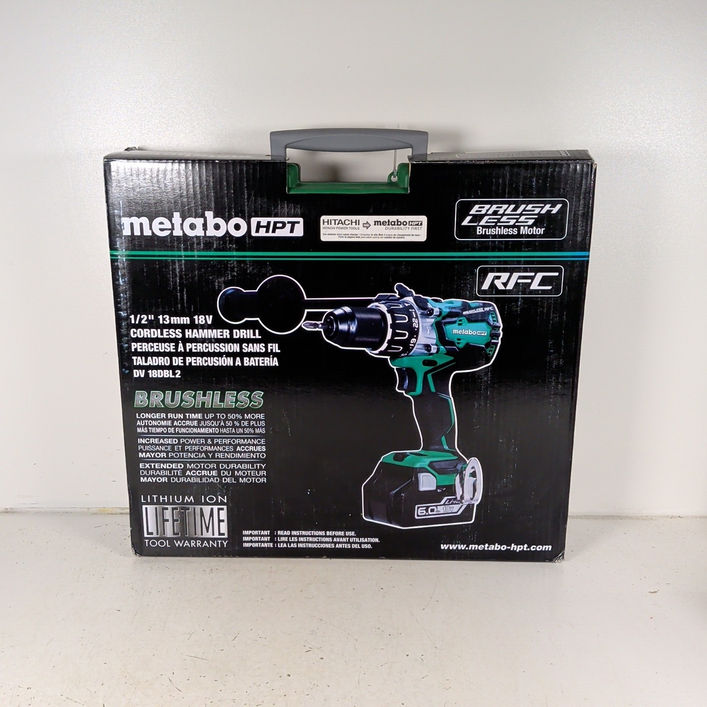 Metabo HPT DV18DBFL2Q4 18V Lithium-Ion Brushless Hammer Dril