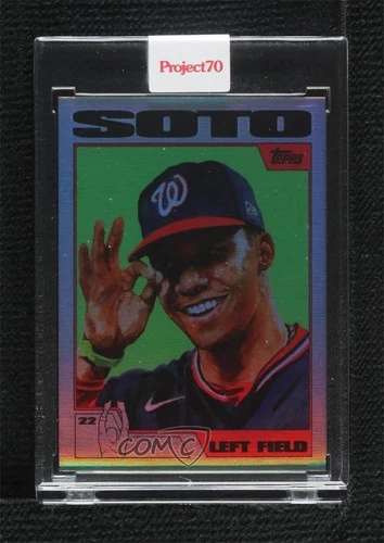 2021 Project 70 Online Exclusive Rainbow Foil /70 Juan Soto by Jacob Rochester